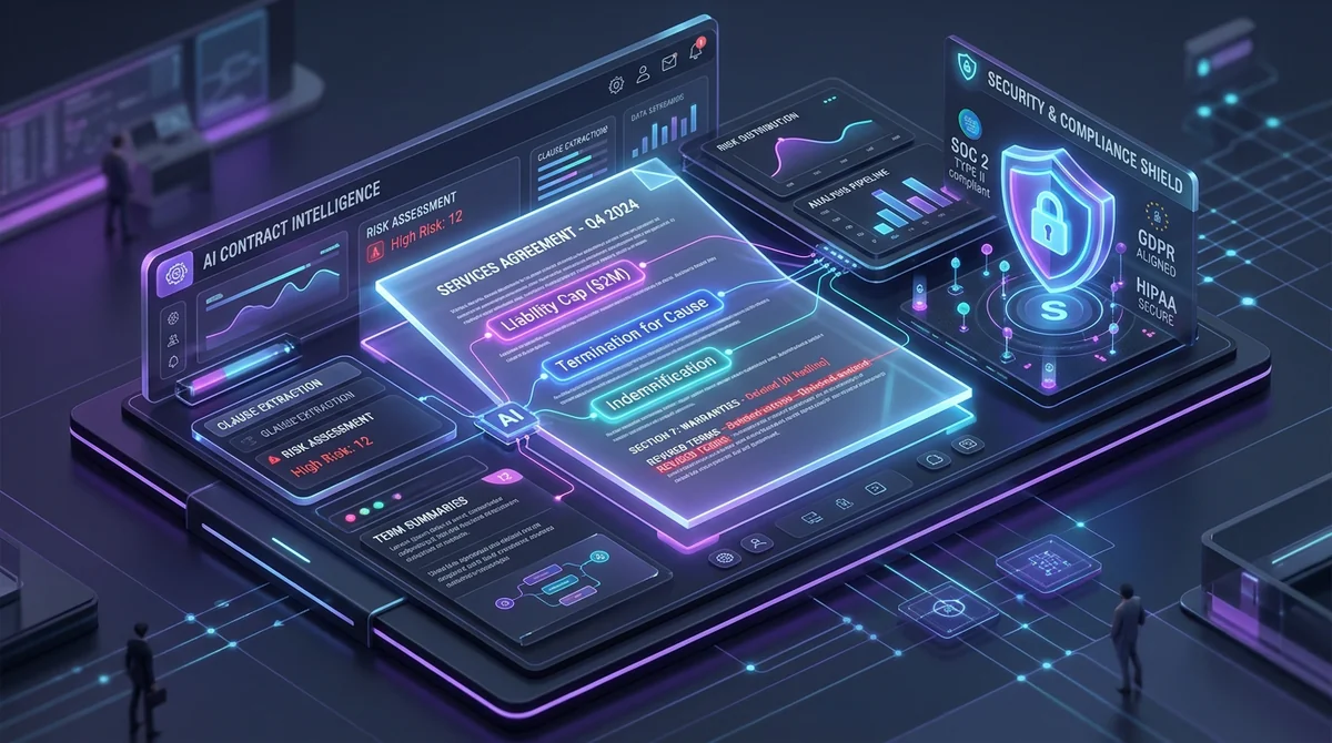 Contract Intelligence LLM analysis interface